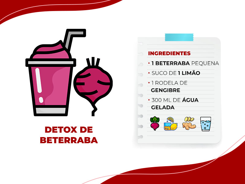 Detox de beterraba para desinchar